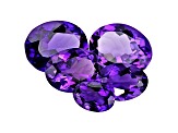 Amethyst Calibrated Oval Set of 5 7.00ctw