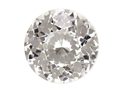 White Sapphire Loose Gemstone 9.4mm Round 3.69ct