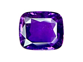 Purple Sapphire Loose Gemstone Unheated 12.2x10.2mm Cushion 8ct