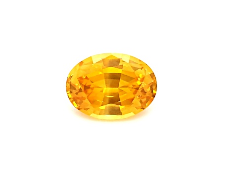 Yellow Sapphire Loose Gemstone 14.7x10.90mm Oval 9.53ct
