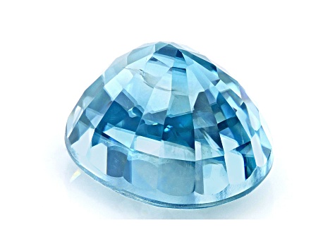 Blue Zircon 8.5x7mm Oval 3.59ct