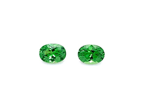 Tsavorite 7.07x5.06mm Oval Matched Pair 2.14ctw