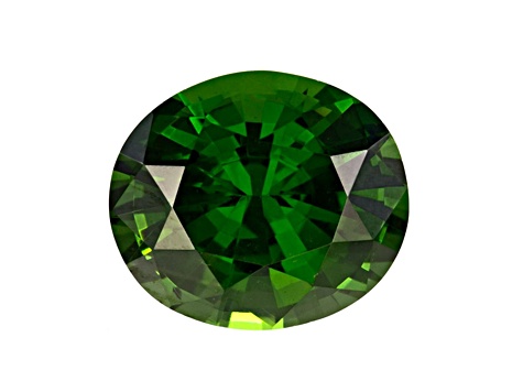 Green Zircon 10.4x9mm Oval 4.54ct