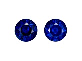 Sapphire 7.5mm Round Matched Pair 4.71ctw