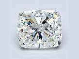 4.02ct White Rectangular Cushion Mined Diamond H Color, VS1, GIA Certified