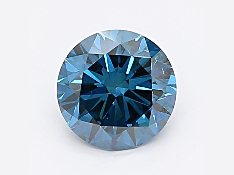 1.01ct Dark Blue Round Lab-Grown Diamond VS1 Clarity IGI Certified