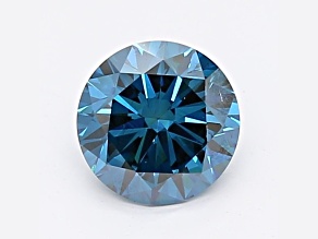 1.01ct Dark Blue Round Lab-Grown Diamond VS1 Clarity IGI Certified