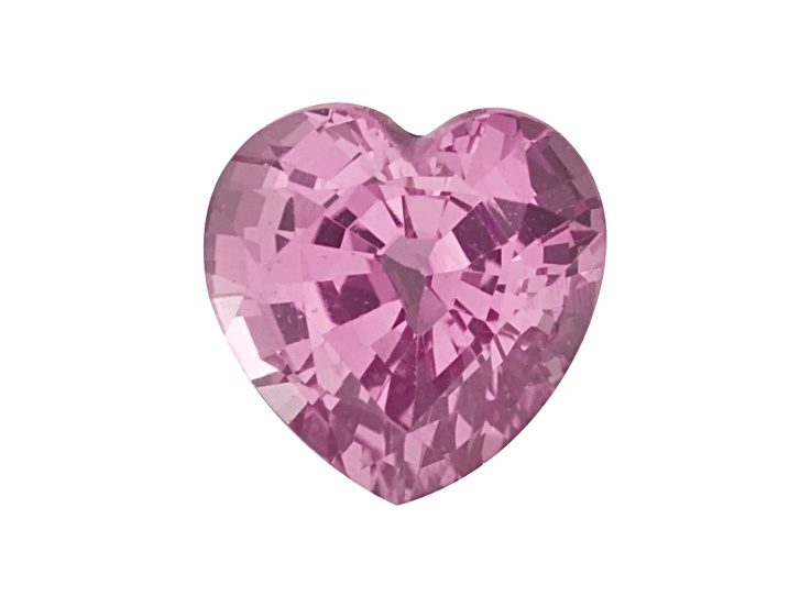 Pink Sapphire 6mm Heart Shape 1.00ct