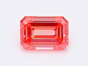 1.04ct Vivid Pink Emerald Cut Lab-Grown Diamond SI1 Clarity IGI Certified