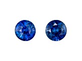 Sapphire 4mm Round Matched Pair 0.67ctw