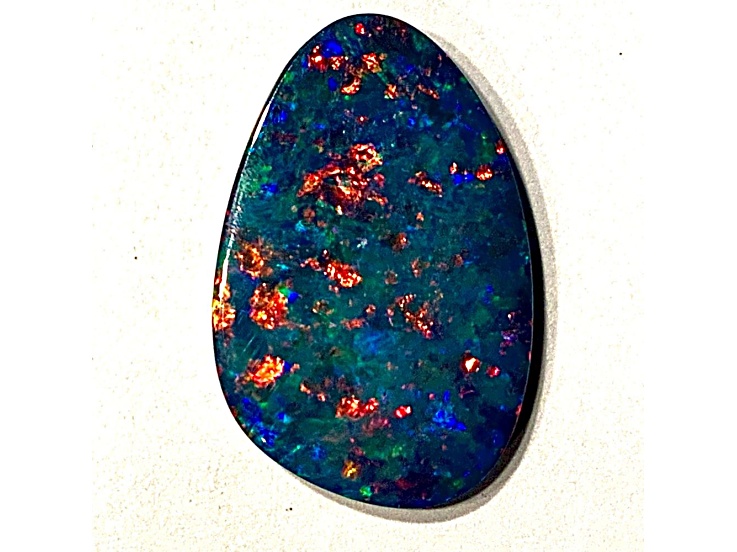 Opal on Ironstone 23x15mm Free-Form Doublet 11.33ct