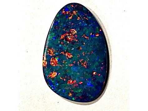 Opal on Ironstone 23x15mm Free-Form Doublet 11.33ct