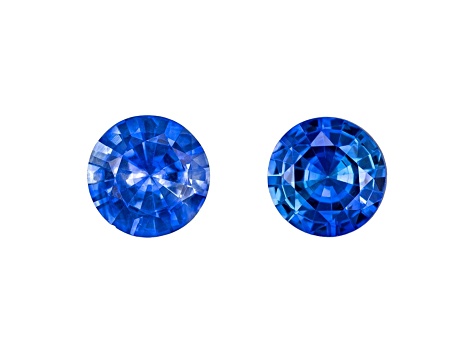 Sapphire 4mm Round Matched Pair 0.63ctw
