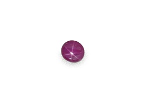 Star Ruby Unheated 9.5x8.9mm Oval Cabochon 4.37ct
