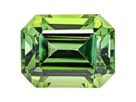 Green Tourmaline 6.8x5.3mm Emerald Cut 1.64ct