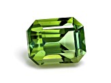 Green Tourmaline 6.8x5.3mm Emerald Cut 1.64ct