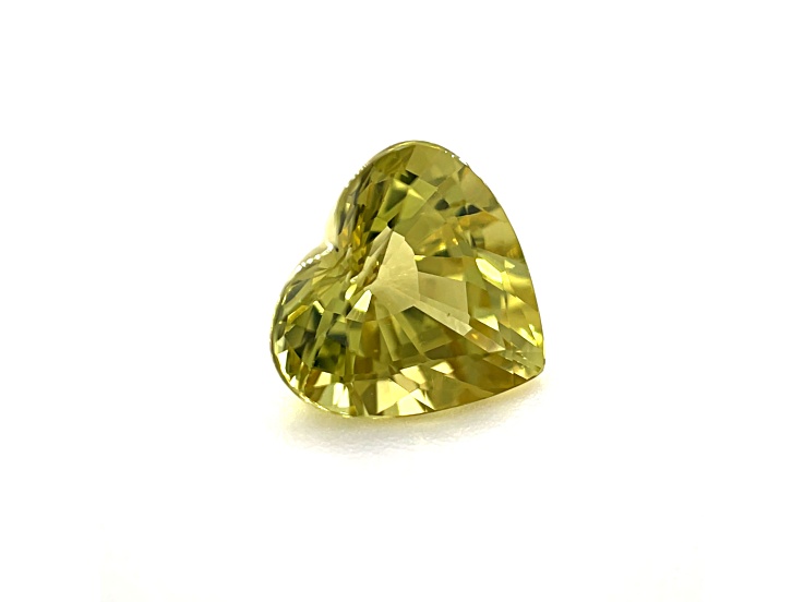 Yellow Chrysoberyl 7.9x7.6mm Heart Shape 2.04ct
