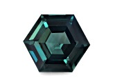Teal Sapphire Unheated 8.41x7.40mm Hexagon 2.04ct