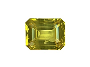 Yellow Sapphire Loose Gemstone9.6x7.7mm Emerald Cut 4.01ct