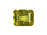 Yellow Sapphire Loose Gemstone9.6x7.7mm Emerald Cut 4.01ct
