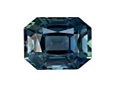 Teal Sapphire Unheated 7.3x5.6mm Emerald Cut 1.73ct