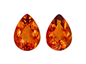 Citrine 10x7mm Pear Shape Matched Pair 3.59ctw