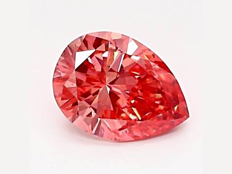 1.12ct Vivid Pink Pear Shape Lab-Grown Diamond SI1 Clarity IGI Certified