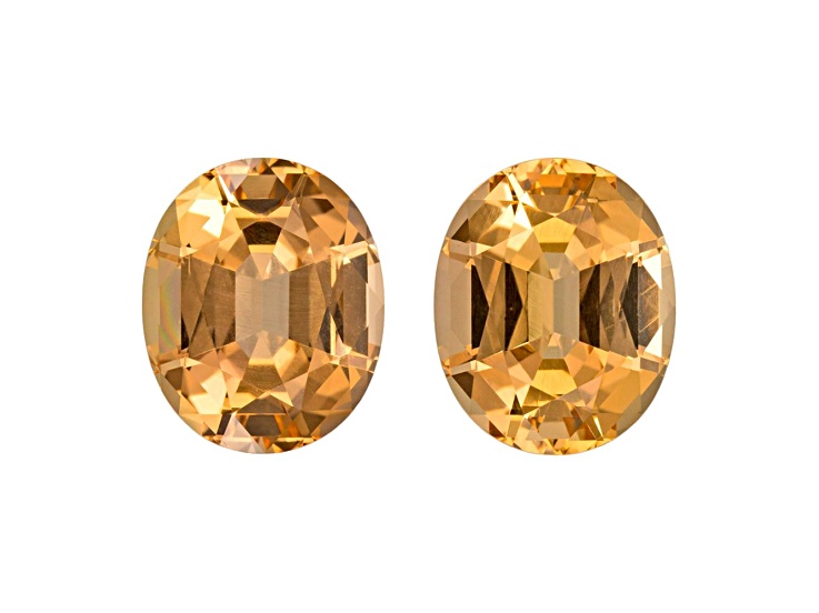 Precious Topaz 10.9x8.9mm Oval Matched Pair 8.81ctw