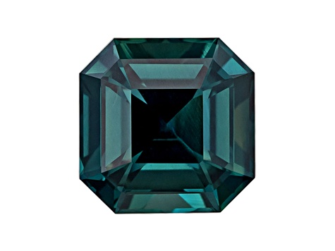 Bluish Green Sapphire Loose Gemstone 6.4x0mm Emerald Cut 1.61ct