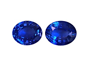 Sapphire 10.07x8.20mm Oval Matched Pair 7.84ctw