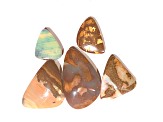 Boulder Opal Free-Form Cabochon Set of 5 208ctw