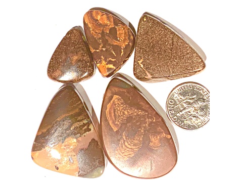 Boulder Opal Free-Form Cabochon Set of 5 208ctw