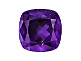 Amethyst With Needles 15mm Square Cushion Minimum 9.00ct