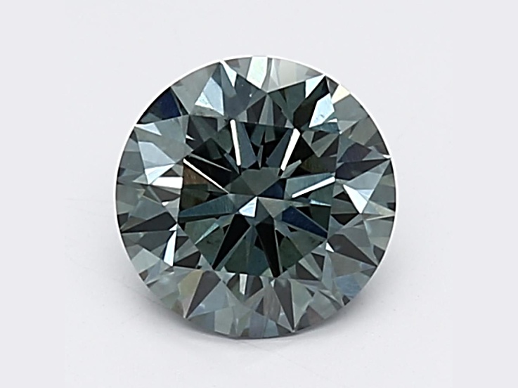 1.17ct Dark Blue Round Lab-Grown Diamond SI1 Clarity IGI Certified