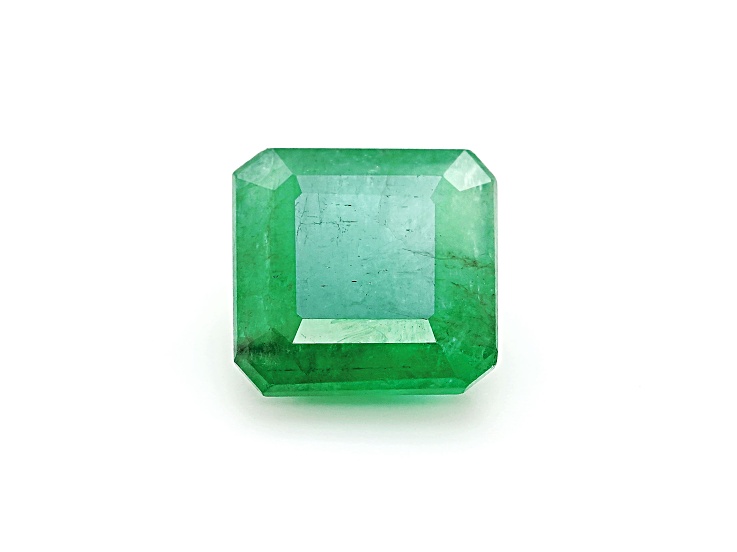 Brazilian Emerald 9.5x9.4mm Emerald Cut 3.73ct