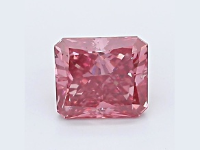 1.01ct Vivid Pink Radiant Cut Lab-Grown Diamond SI1 Clarity IGI Certified