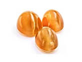 Fire Opal Cat's Eye Oval Matched Set of 3 5.39ctw