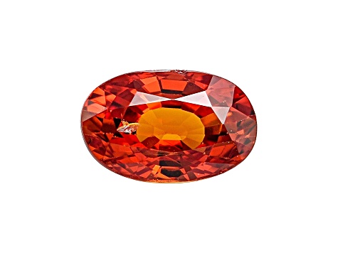 Orange Sapphire 6x4mm Oval 0.70ct