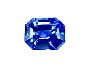 Sapphire Loose Gemstone Unheated 11.8x10mm Emerald Cut 7.71ct