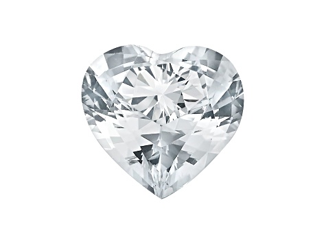 White Sapphire 5mm Heart Shape 0.65ct