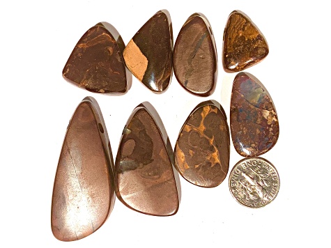 Boulder Opal Free-Form Cabochon Set of 8 291ctw