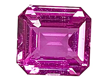 Picture of Pink Sapphire Loose Gemstone Unheated 7.2x6.8mm Emerald Cut 2.06ct