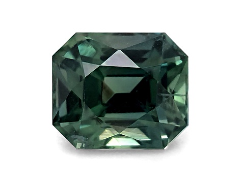 Teal Sapphire 5.6x4.9mm Emerald Cut 1.14ct