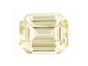 Yellow Sapphire Loose Gemstone Unheated 8.37x7.01mm Emerald Cut 3.14ct