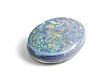 Australian Black Opal 16x13mm Oval Cabochon 5.45ct