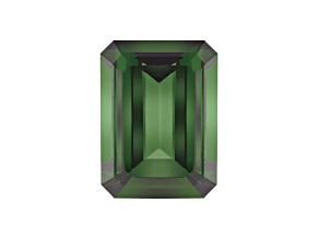 Green Tourmaline 10x8mm Emerald Cut 3.30ct