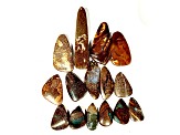 Australian Boulder Opal Free-Form Cabochon Set of 15 169.00ctw