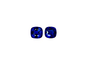 Sapphire 12mm Cushion Matched Pair 22.77ctw
