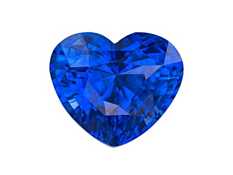Sapphire Loose Gemstone 7.3x6.2mm Heart Shape 1.60ct