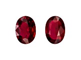 Ruby 6.9x5mm Oval Matched Pair 1.54ctw
